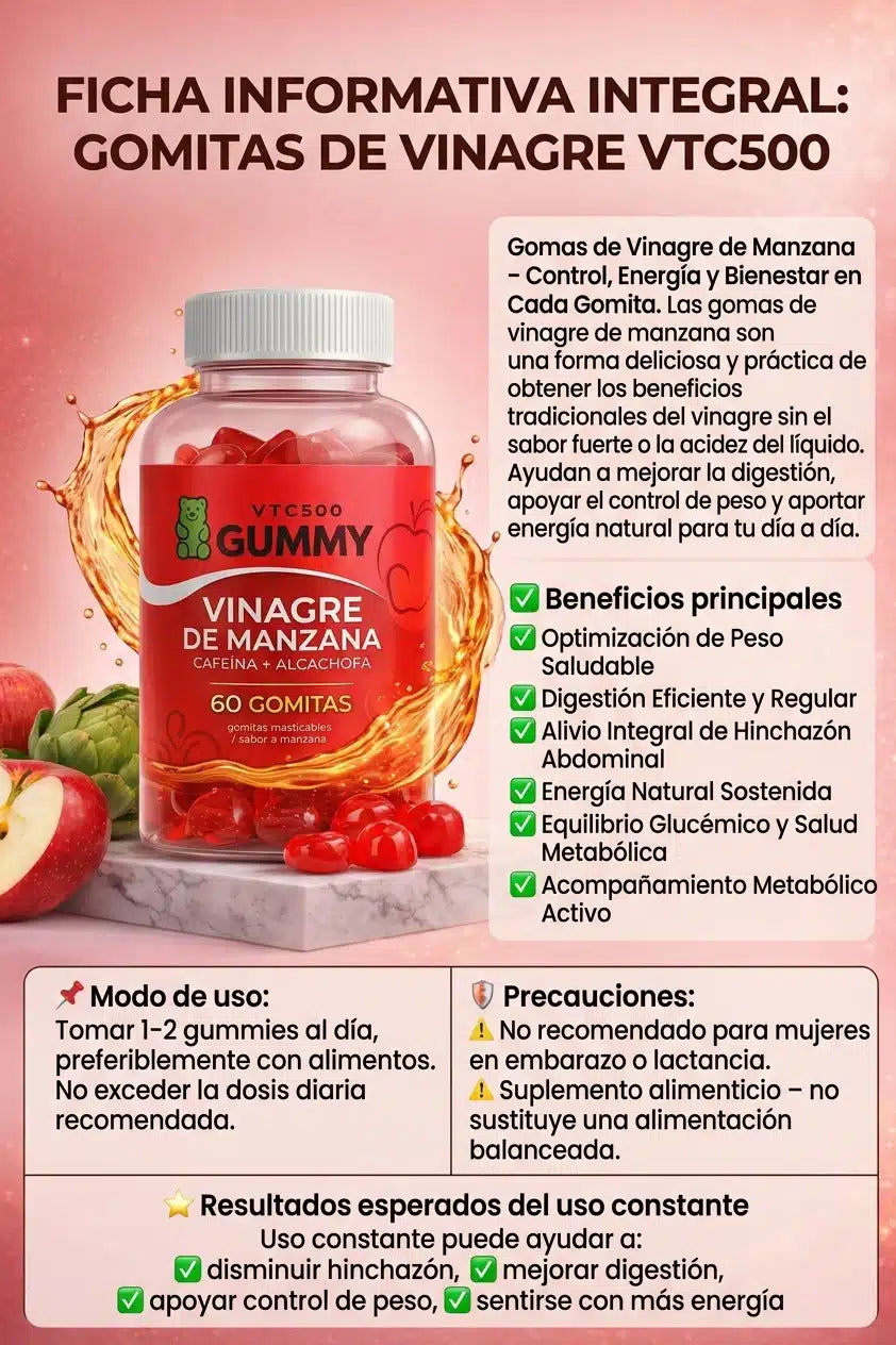 Gomas de vinagre de Manzana
